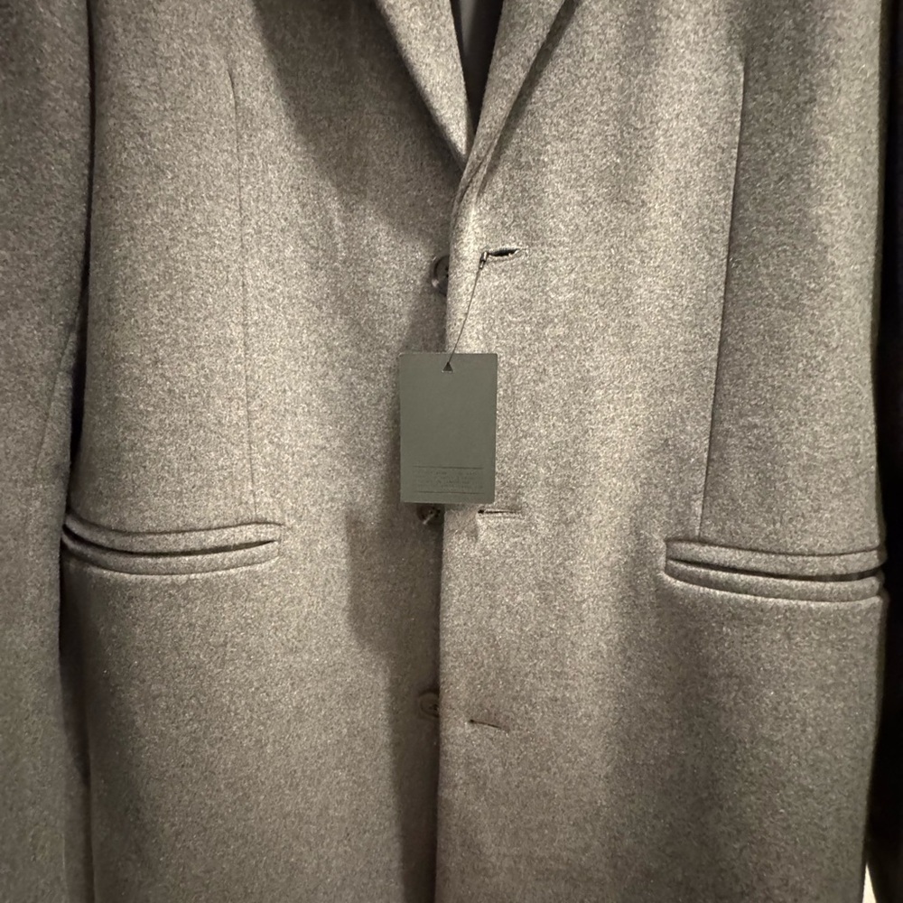 Gray Wool Blend Coat ASOS - Picture 6 of 8